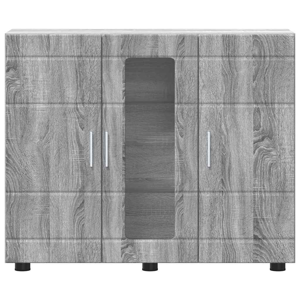 Sideboard Grey sonoma 55.5 x 29 x 100 cm Engineered wood